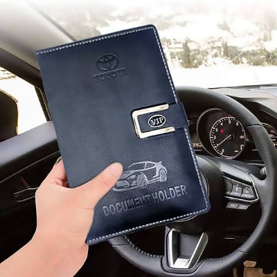 Picture of Premium Quality TOYOTA Car Document Holder – Organize Your Car Papers in Style For Car - Black