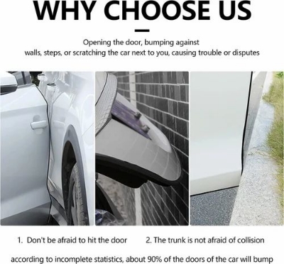 Picture of Car Door Edge Guards U Shape Edge Trim Rubber Seal Protector Rubber Car Door Protector Car Protection Door Edge Anti-Collision Rubber Clips 15 ft(Blue)