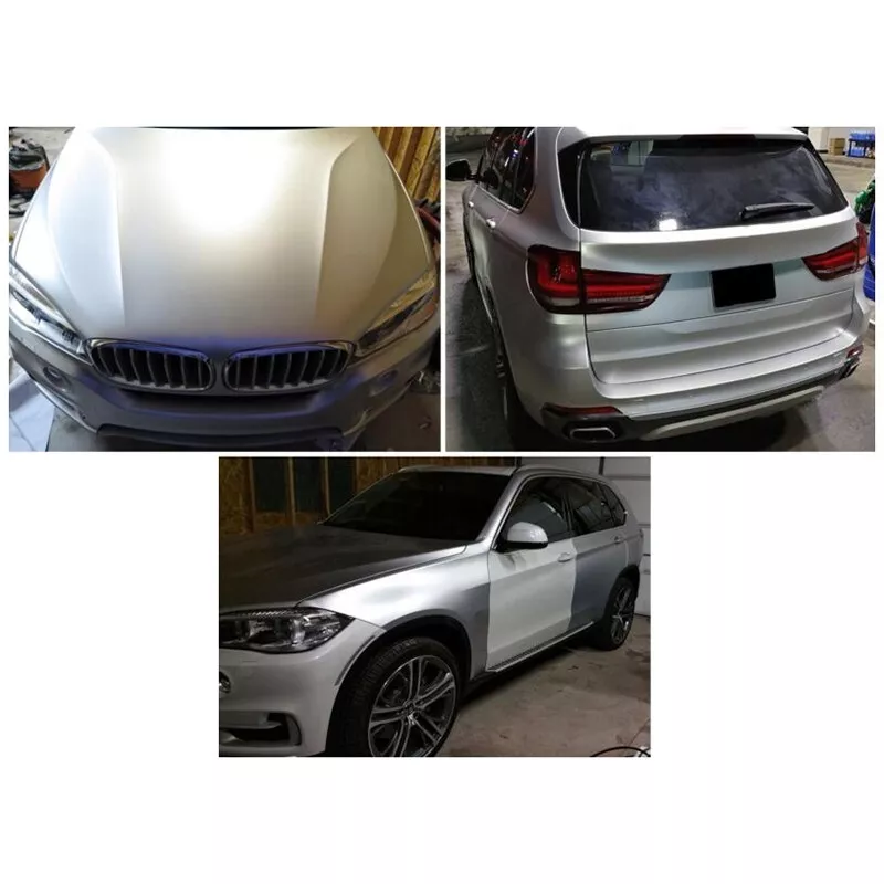 Picture of New Silver Metallic Matte Vinyl Sticker For Bike & Car Dashboard Gear Panel Designing 10 inch Wide 60 inch Long