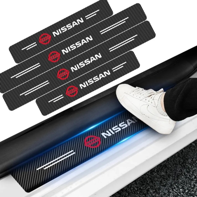 Picture of Carbon Fiber Car Door Sill Protectors 4pcs Set– Stylish And Durable Protection for Your Car