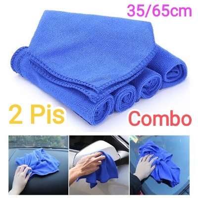 Picture of Micro Fiber Bike/Car/Home Cleaning Towel Single Layer Big Size - 2 Pis
