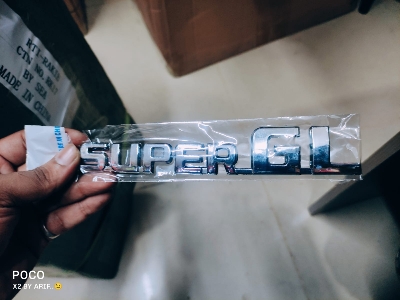 Picture of Car Monogram Logo SuperGL Silver Color