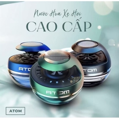 Picture of High Quality Atom Solar Car Air Freshener Perfume - Black, Blue & Green