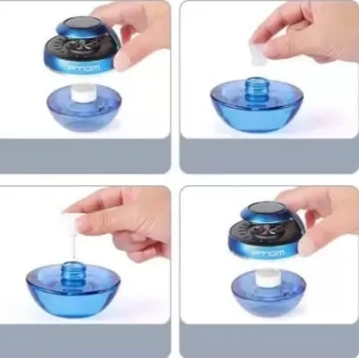 Picture of High Quality Atom Solar Car Air Freshener Perfume - Black, Blue & Green
