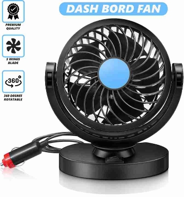 Picture of Mitchell 12V DC Electric Car Single Head Fan for Dashboad 360 Degree Rotatable Car Auto Powerful Cooling Air Fan