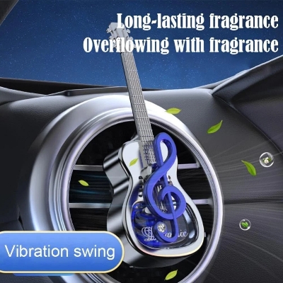 Picture of Stylish Guitar Car Perfume – Long-Lasting Aroma | 360° Rotation | FOFONA Design