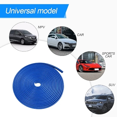 Picture of 5M Car Door Edge Protector, Car Door Edge Guards Universal U Shape Rubber Seal Edging Car Door Seal Trim Protector Car Door Guard Strip Fit for Most Car - Blue