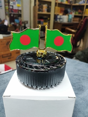 Picture of B_D Flag Dashboard Showpiece - Stylish Solar System Showpiece for Car