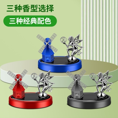 Picture of Car Ornaments – Solar Rotating Angel & Windmill Design | Car Aromatherapy Essential Oil Diffuser Decoration for Ladies
