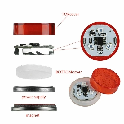 Picture of 2pcs Car Door Warning Lights Car LED Door Open Warning Lamp Strobe Flash Anti-collision Safety Red Light Universal For Car Car LED Door Open Warning Lamp Strobe Flash Anti-collision Safety