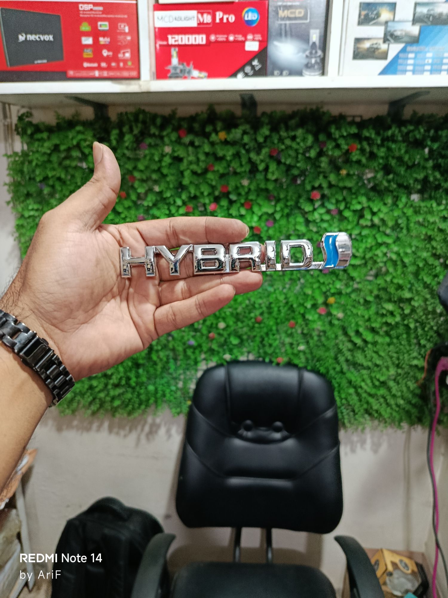 Picture of 3D Metal HYBRID Car Sticker Emblem Badge For for Cars Decal