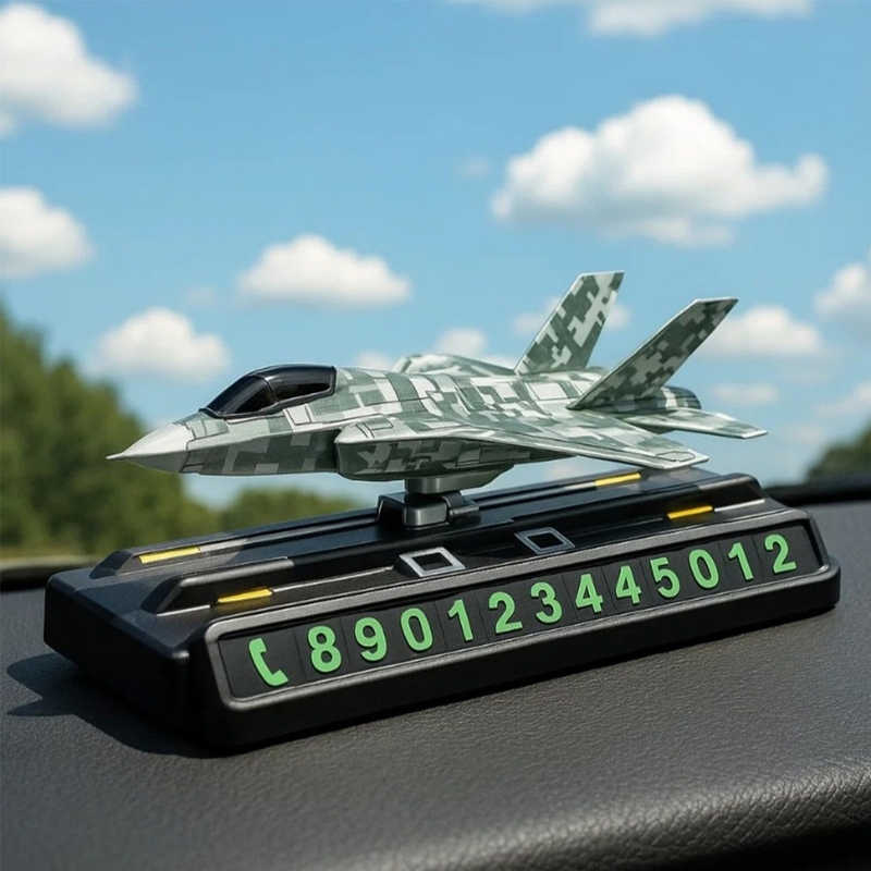 Picture of Sliding Aircraft Car Showpiece – Dual Function with Parking Number Plate
