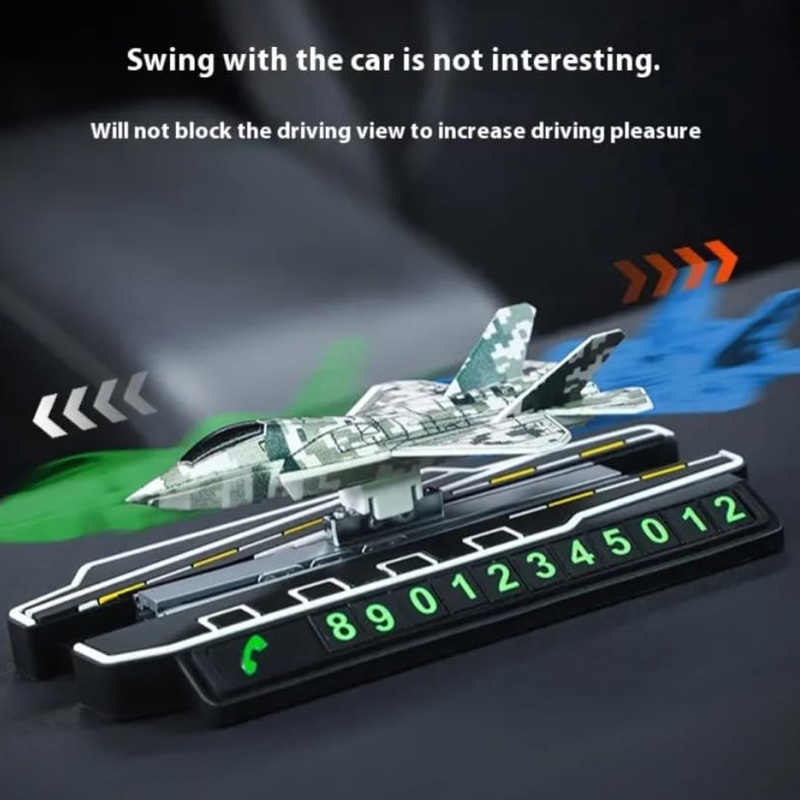 Picture of Sliding Aircraft Car Showpiece – Dual Function with Parking Number Plate