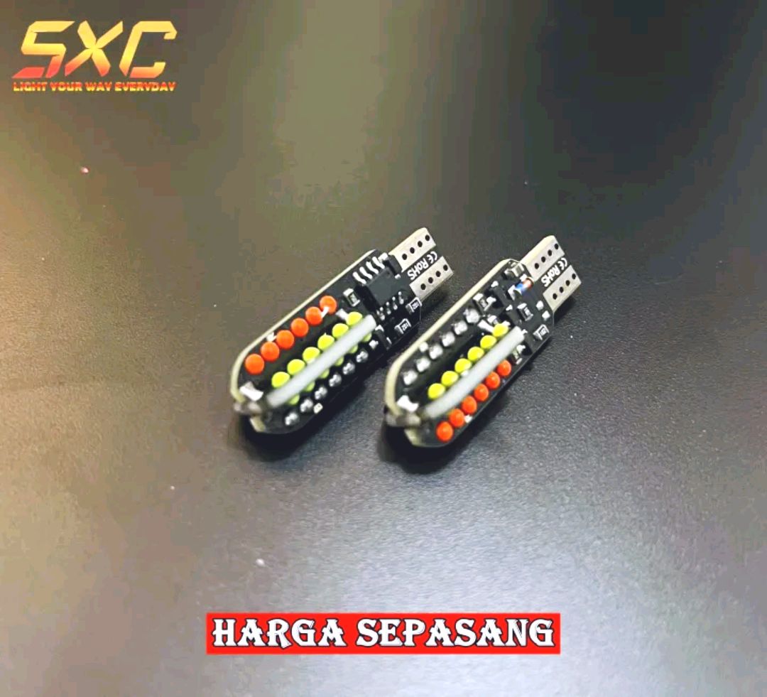 Picture of New High Quality T10 48 LED COB RGB 2 MODE PLUG-IN TURN SIGNAL LIGHTS T10 RGB CAR/ MOTORCYCLE DUCK LIGHTS - 2Pis