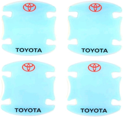 Picture of 8Pcs 3D Illusion-Colour (Toyota) Car Door Handle Cup Protector, Car Handle Protector Accessories Illusion-Colour Laser Door Bowl Protection Film Waterproof Anti-Scratch Stickers Covers
