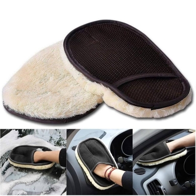 Picture of Shearling Car Wash Gloves, Car Wash Glove Set, Car Wash Sponge, Car Wash Gloves, Easy Foam, Anti-Scratch - 1 Pis