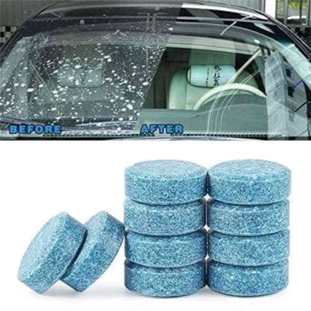 Picture of Car Wiper Detergent Effervescent Tablets Washer Auto Windshield Cleaner Glass Wash Cleaning Tablets - 6 Pis