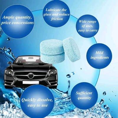 Picture of Car Wiper Detergent Effervescent Tablets Washer Auto Windshield Cleaner Glass Wash Cleaning Tablets - 6 Pis