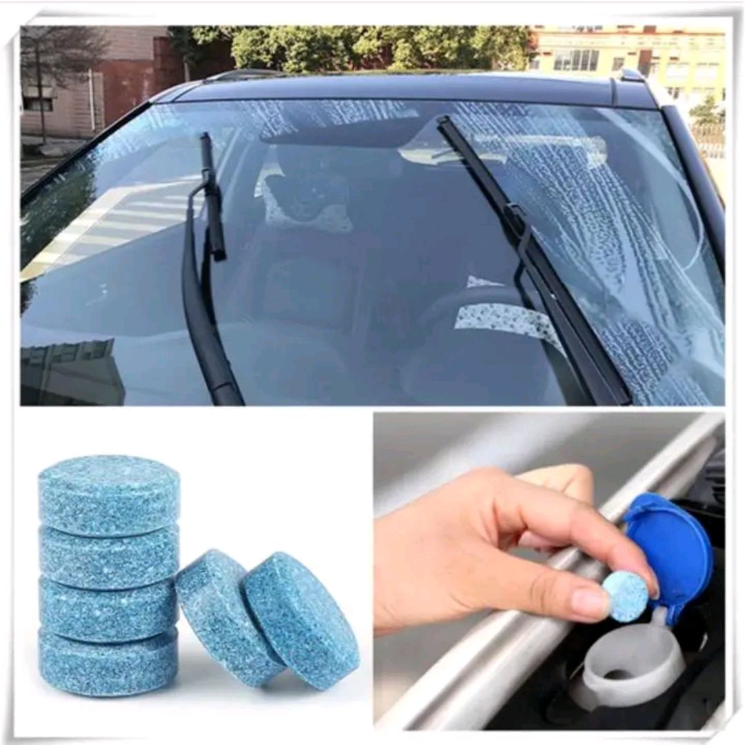 Picture of Car Wiper Detergent Effervescent Tablets Washer Auto Windshield Cleaner Glass Wash Cleaning Tablets - 6 Pis