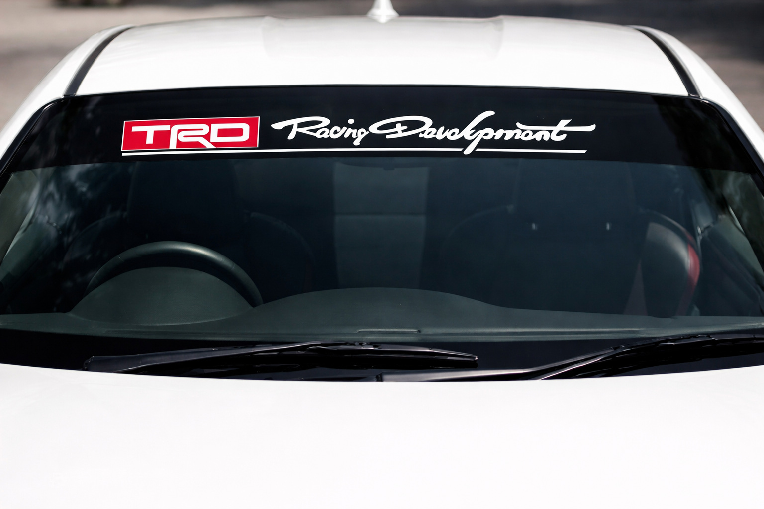 Picture of TRD Racing Development Car Front Glass Windshield Sticker Banner | Universal Fit | Premium Quality