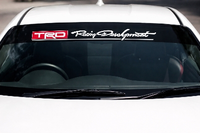 Picture of TRD Racing Development Car Front Glass Windshield Sticker Banner | Universal Fit | Premium Quality