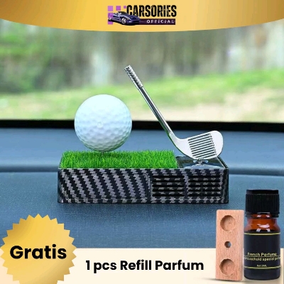 Picture of Car Golf Ball Ornaments Perfume | Stylish Dashboard Car Air Freshener Decoration