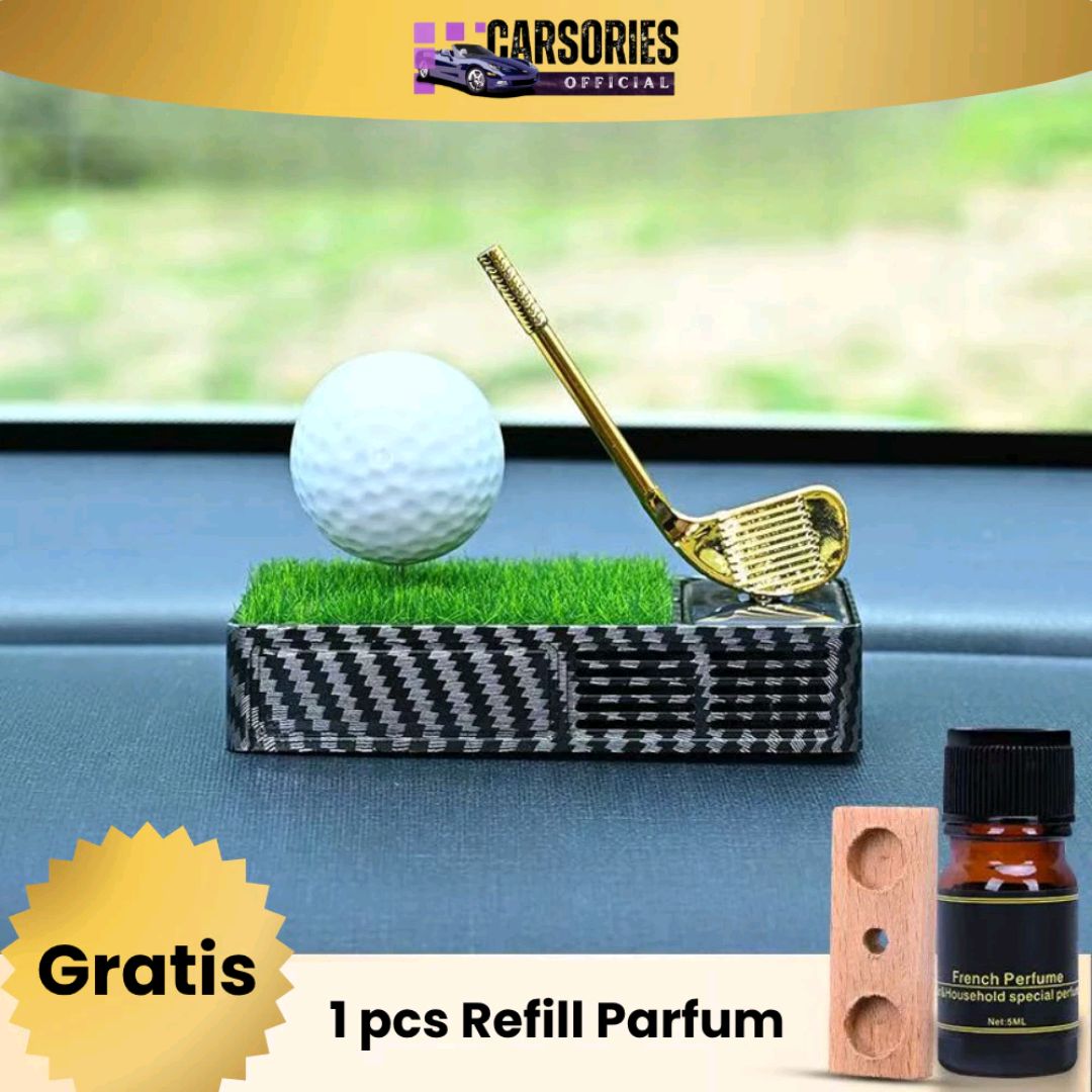 Picture of Car Golf Ball Ornaments Perfume | Stylish Dashboard Car Air Freshener Decoration