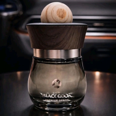 Picture of BLACK ODOR Premium and Luxury Car Perfume Car Interior Deodoriser BO-41 in Many Fragrance Comes in Black Color Bottle Pack of 1 Pcs (Multicolour, Agarwood Purple Crsyta)
