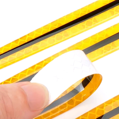 Picture of 8 Pcs EGP Car Door Bowl Sticker Anti Scratch Door Handle Warning Reflective Door Handle Paint Scratch Soft Adhesive Film