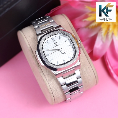 Picture of Poedagar 613 square quartz stainless steel green dial analogue watch for men