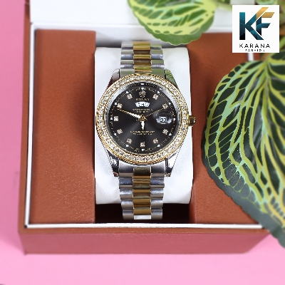 Picture of Rolexs stainless steel chain date & day analogue dial premium watch for men