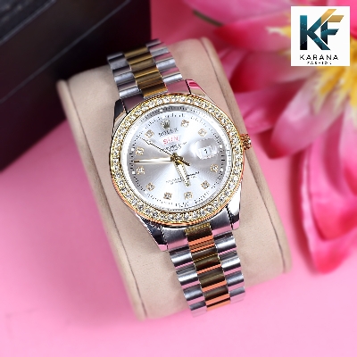 Picture of Rolexs stainless steel chain date & day analogue dial premium watch for men