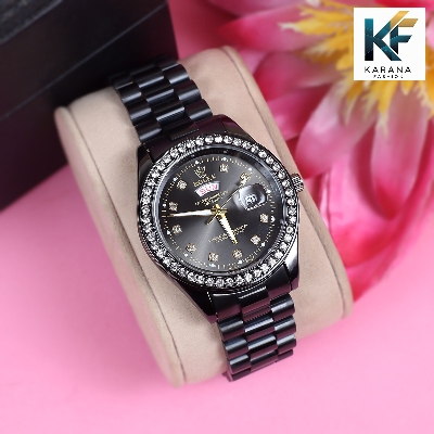 Picture of Rolexs stainless steel chain date & day analogue dial premium watch for men