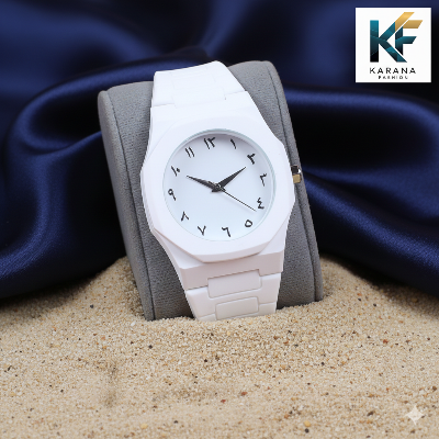 Picture of The Arabic aura dial analogue Mate black Silicon bell watch for men (free watch box)