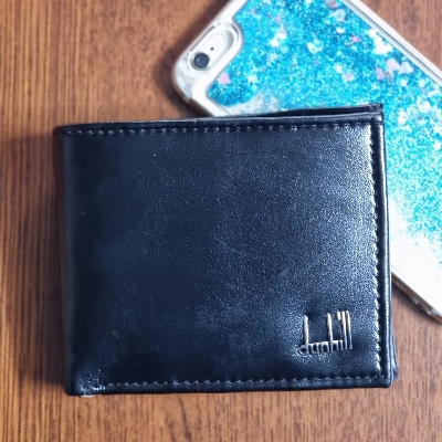 Picture of Short Leather Wallet Multi-pocket For Men Leather Money Bag( Black )