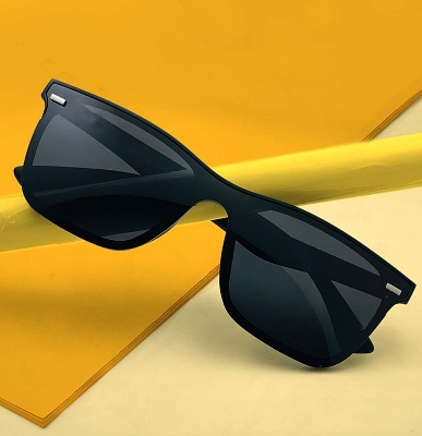 Picture of New RayBan Polarized Stylish Black Driving Sunglasses for Men( Black )