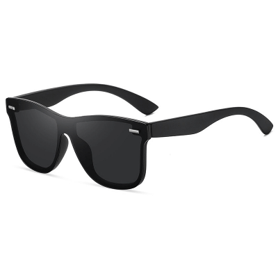 Picture of Full Black Rayban One Part Sunglasses for Men - Sun Glass For Men( Black )
