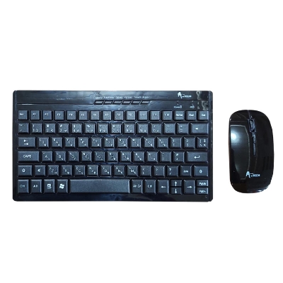 Picture of A.Tech RFCOMBO01 Wireless Keyboard Mouse Combo( Black )