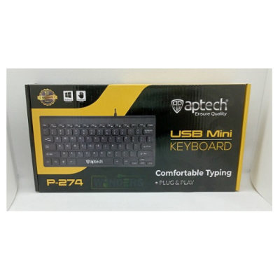 Picture of Aptech P-274 Desktop Mini USB Best in Budget Keyboard( Black )