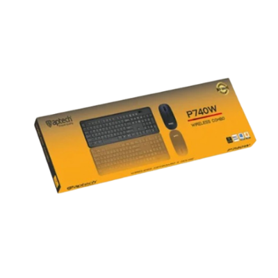 Picture of Aptech P740W 2.4ghz Ergonomic Gaming Keyboard Mouse Combo( Black )