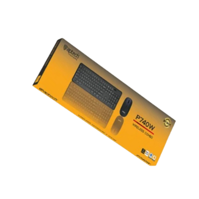 Picture of Aptech P740W 2.4ghz Ergonomic Gaming Keyboard Mouse Combo( Black )