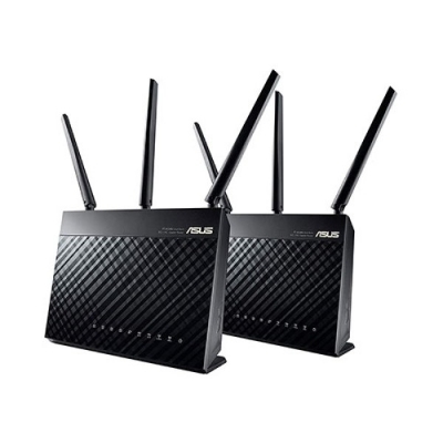 Picture of Asus RT-AC68U AC1900 Mbps 3G/4G & Gigabit Dual-Band Wi-Fi System (2-Pack)( Black )