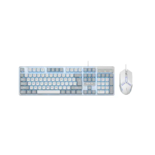 Picture of Aula F3061 Wired Membrane USB Keyboard & Mouse Combo( White )