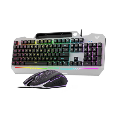 Picture of Aula T102 Rainbow Backlight Black Wired Keyboard & Mouse Combo( Black )