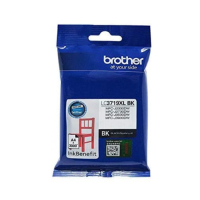 Picture of Brother LC 3719BK Black Toner Cartridge 3000 pg capacity For MFC-J2330DW / MFC-J2730DW / MFC-J3530DW / MFC-J3930DW Printer( Black )