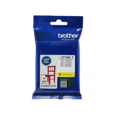 Picture of Brother LC 3719Y Yellow Toner Cartridge 1500 page capacity For MFC-J2330DW / MFC-J2730DW / MFC-J3530DW / MFC-J3930DW Printer( Yellow )