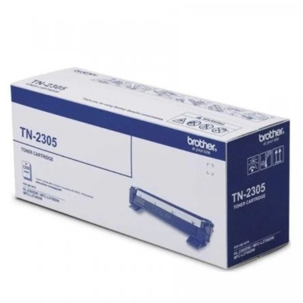 Picture of Brother TN-2305 Toner For HL-L2320D, L2365DW, DCP-L2540DW, MFC-L2700DW Up To 1200 Pages Print Capacity( Black )