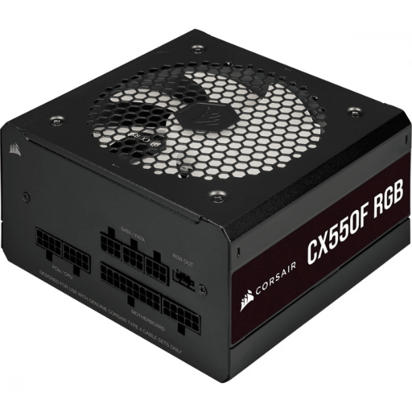 Picture of CORSAIR CX550F RGB 550 Watt 80 PLUS BRONZE Certified Modular RGB Power Supply