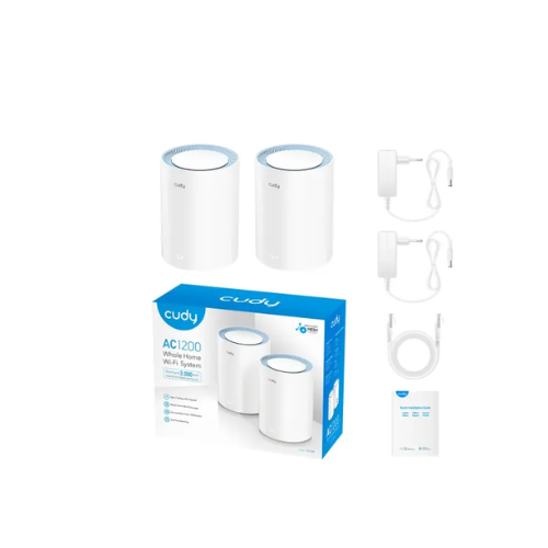 Picture of Cudy M1200 AC1200 Whole Home Mesh WiFi (2 Pack) Router( White )