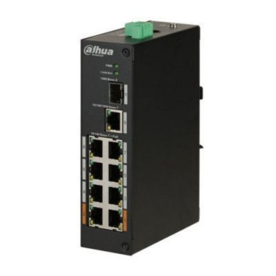 Picture of Dahua PFS3110-8ET-96 10-Port Unmanaged Desktop Switch with 8 Port PoE( Black )